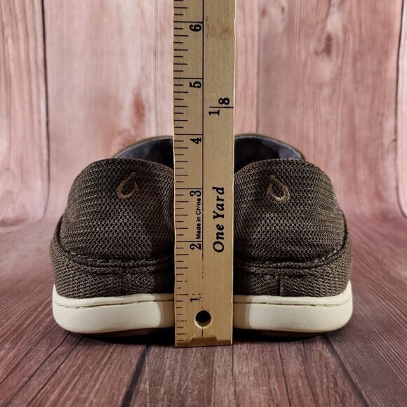 Olukai Nohea Mesh Mens Size 13 Brown Casual Comfort Slip On Shoes Loafers - Picture 11 of 13